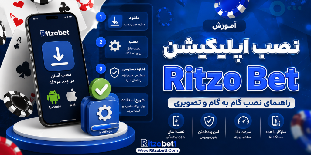 آموزش نصب اپلیکیشن Ritzo Bet
